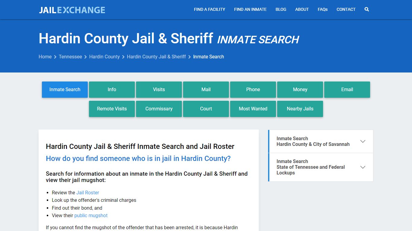 Hardin County Inmate Search | Arrests & Mugshots | TN - Jail Exchange